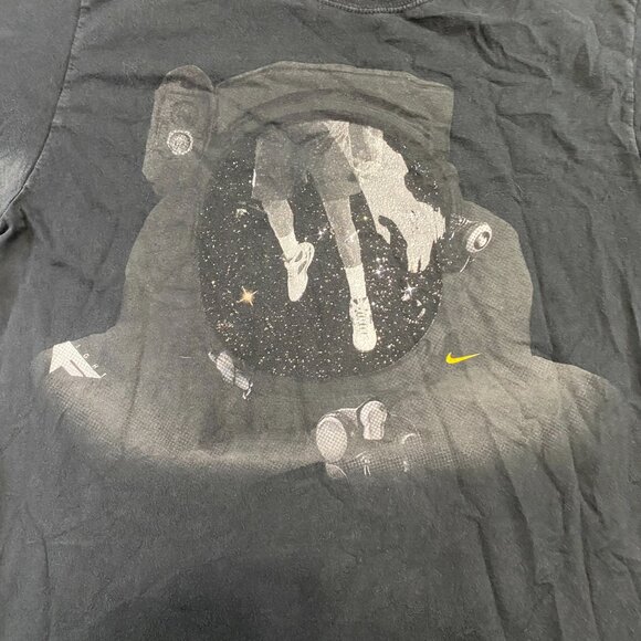 Nike Standard Fit Astronaut Jordan Flight T-shirt Men's Large Black Basketball - Picture 4 of 9